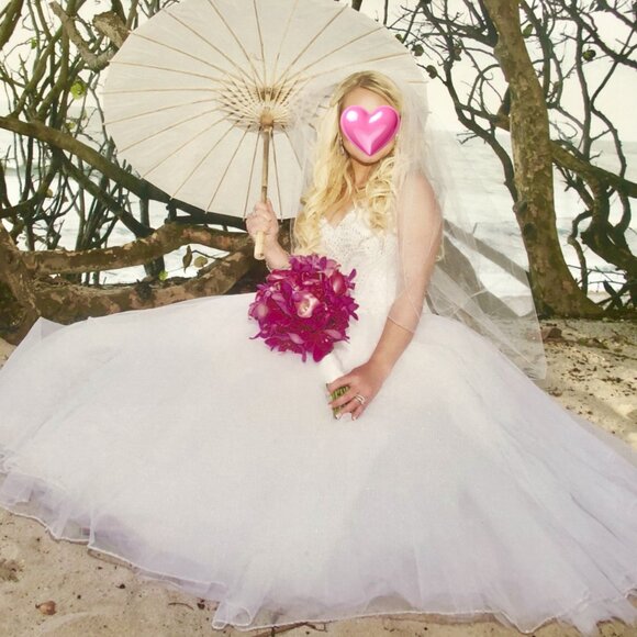 Sophia Tolli Wedding Dress Style Y21506 “Cassidy” Ball Gown + Crystal Veil - Picture 4 of 5